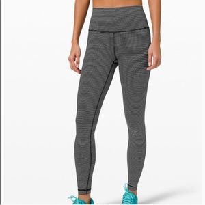Lululemon Wunder Under Hype Stripe Leggings NWOT
